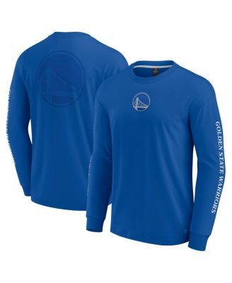 Fanatics - Men's Royal Golden State Warriors Elements Strive Long Sleeve T-Shirt