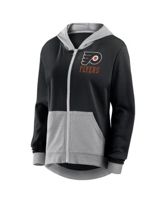 Women's Black Philadelphia Flyers Hit It French Terry Full-Zip Hoodie