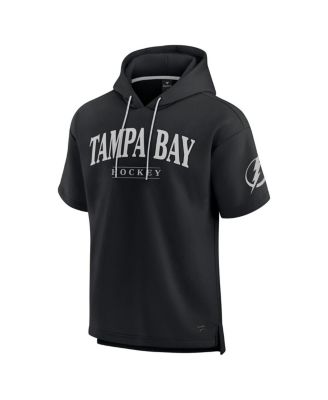 Men's Black Tampa Bay Lightning Elements Ready Short Sleeve Pullover Hoodie