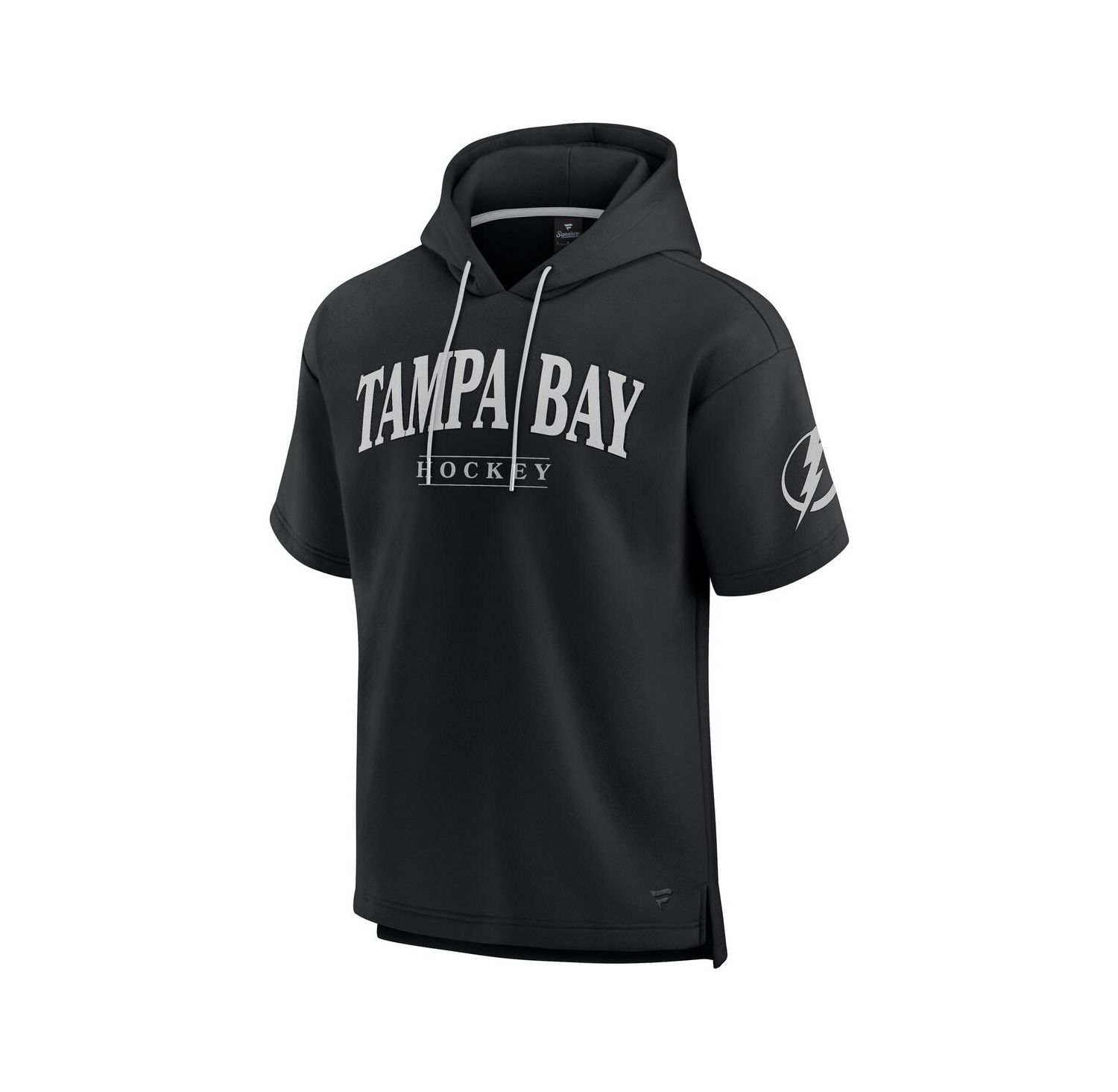 Men's Black Tampa Bay Lightning Elements Ready Short Sleeve Pullover Hoodie