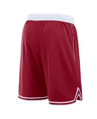 Men's Crimson/White Oklahoma Sooners Performance Basketball Shorts