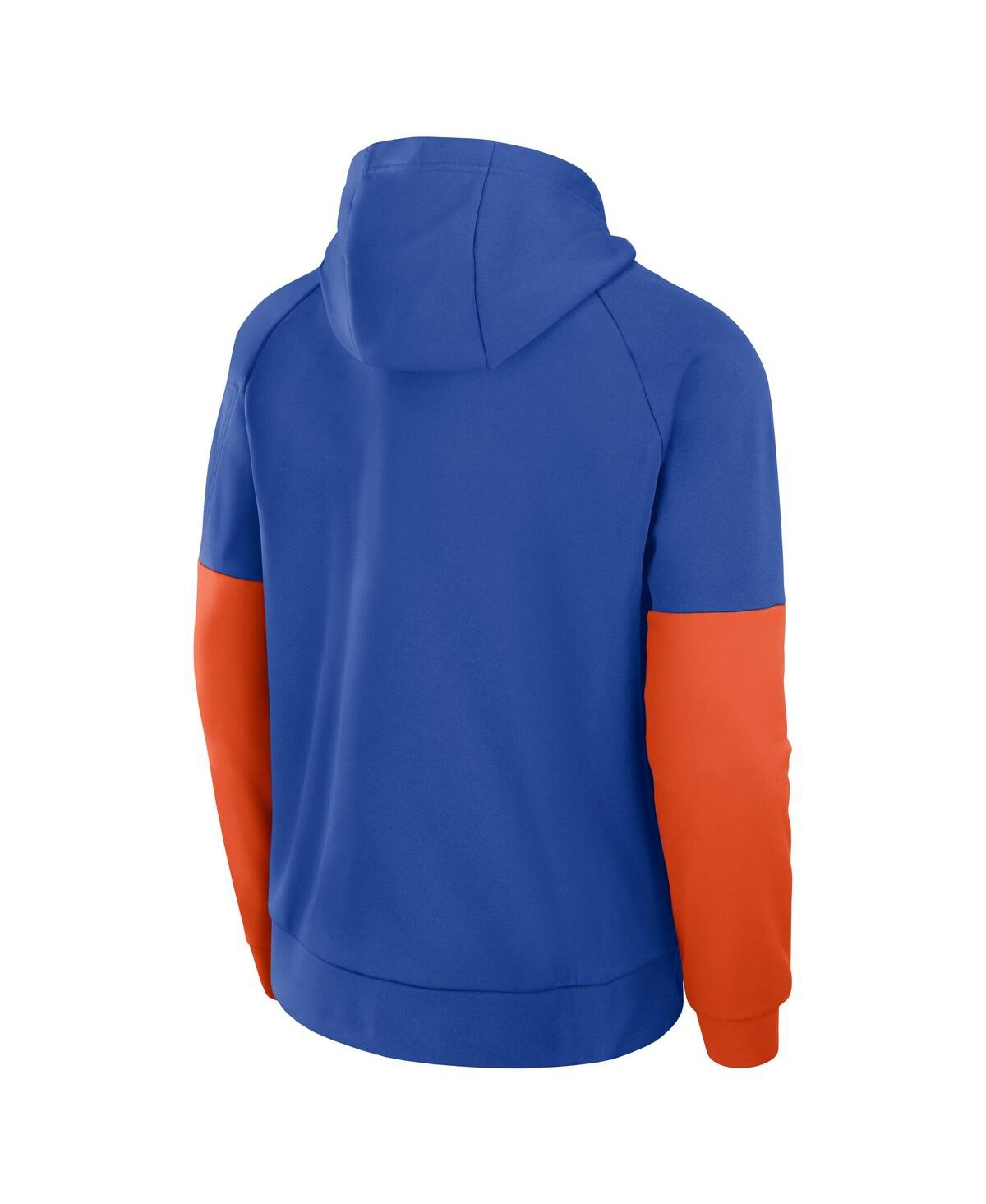 JORDAN MEN'S ROYAL FLORIDA GATORS FITNESS RAGLAN PERFORMANCE PULLOVER HOODIE 