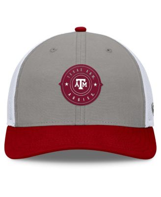 Men's Gray/Maroon Texas A M Aggies Rob Trucker Adjustable Hat