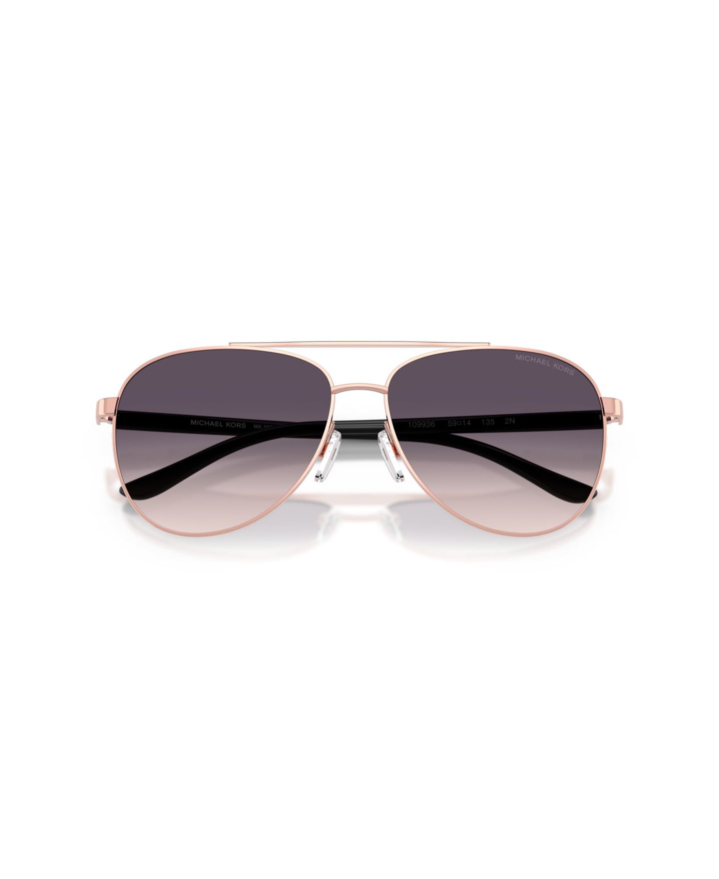 Женские солнцезащитные очки Michael Kors Sunglasses, MK5007, цвет: Розовый золотой / Серый градиентный — фото 4