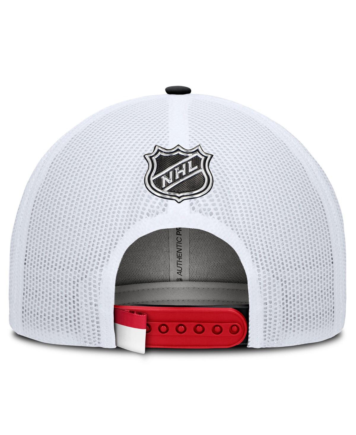 Fanatics Men's Red/white Detroit Red Wings Authentic Pro Rink Trucker Hat In Red,white