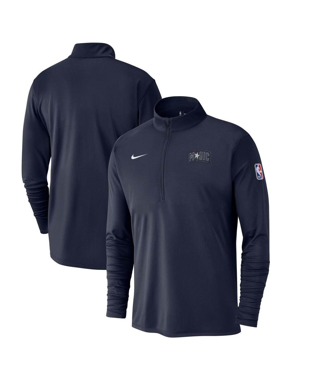 Nike Men's Navy Orlando Magic 2024/25 City Edition Authentic Coaches Performance Half-Zip Top - Navy