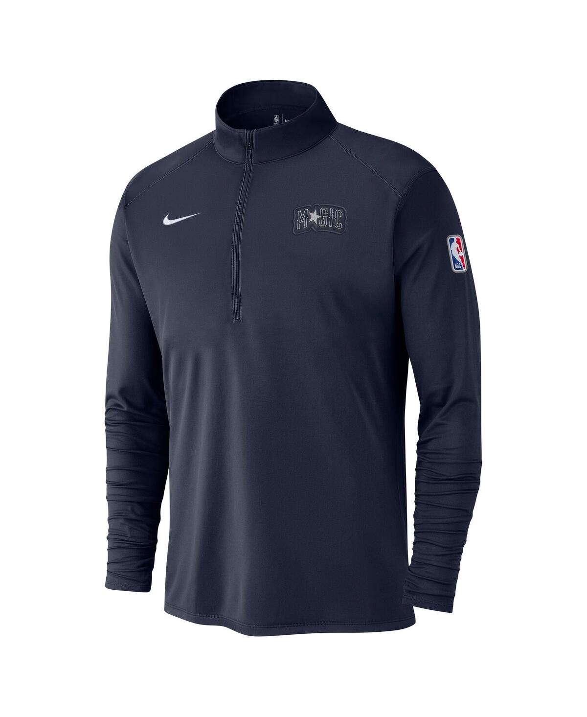 Nike Men's Navy Orlando Magic 2024/25 City Edition Authentic Coaches Performance Half-zip Top In Navy