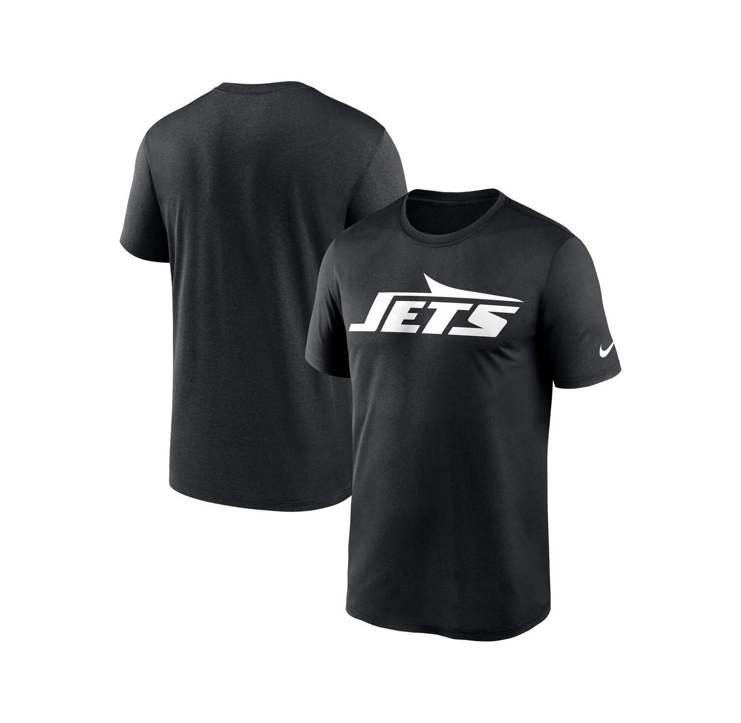 Men's Black New York Jets Legend Logo Performance T-Shirt