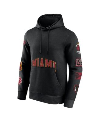 Men's Black Miami Heat Home Court Pullover Hoodie