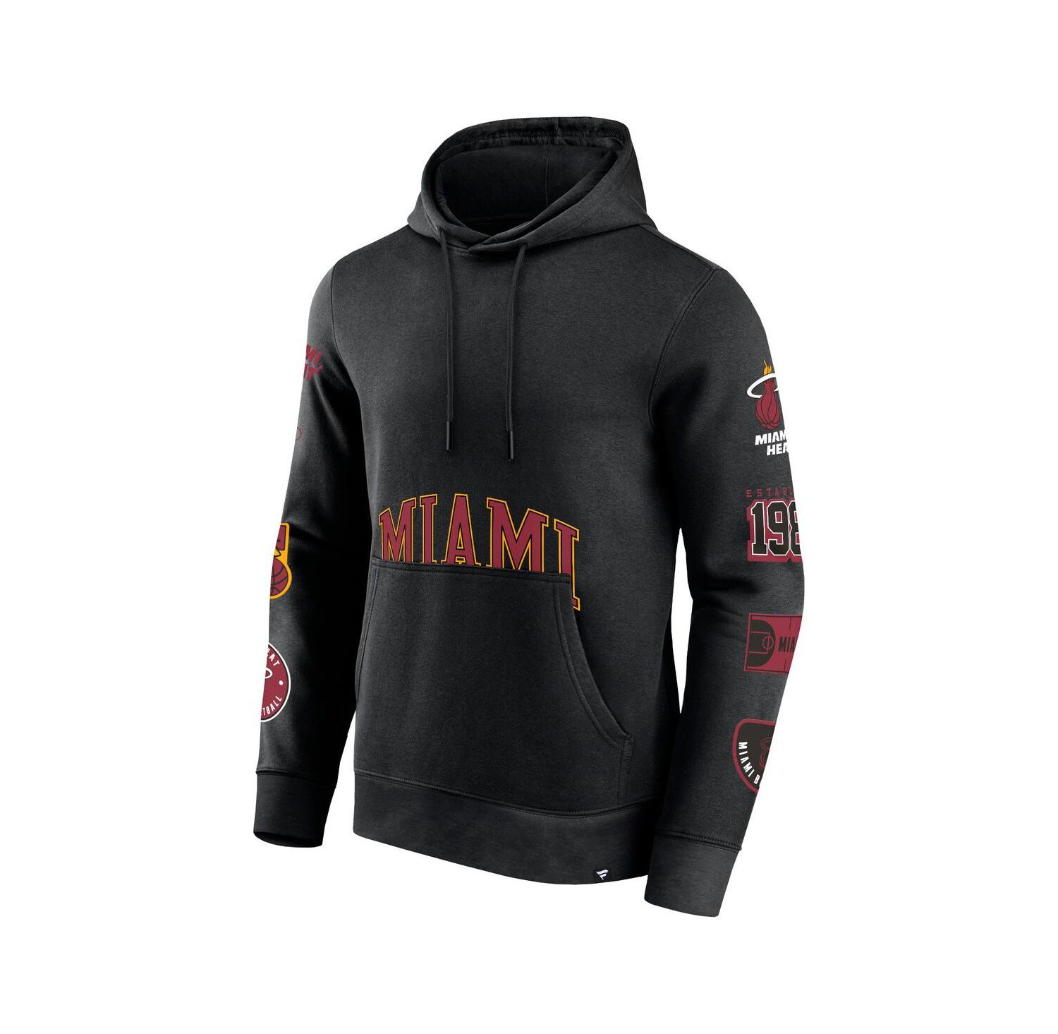 Men's Black Miami Heat Home Court Pullover Hoodie