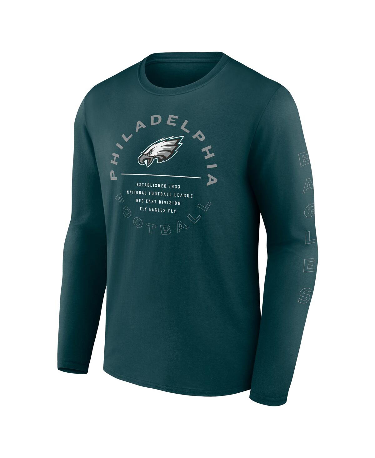 Fanatics Men's Midnight Green Philadelphia Eagles Stat Sheet Long Sleeve T-Shirt
