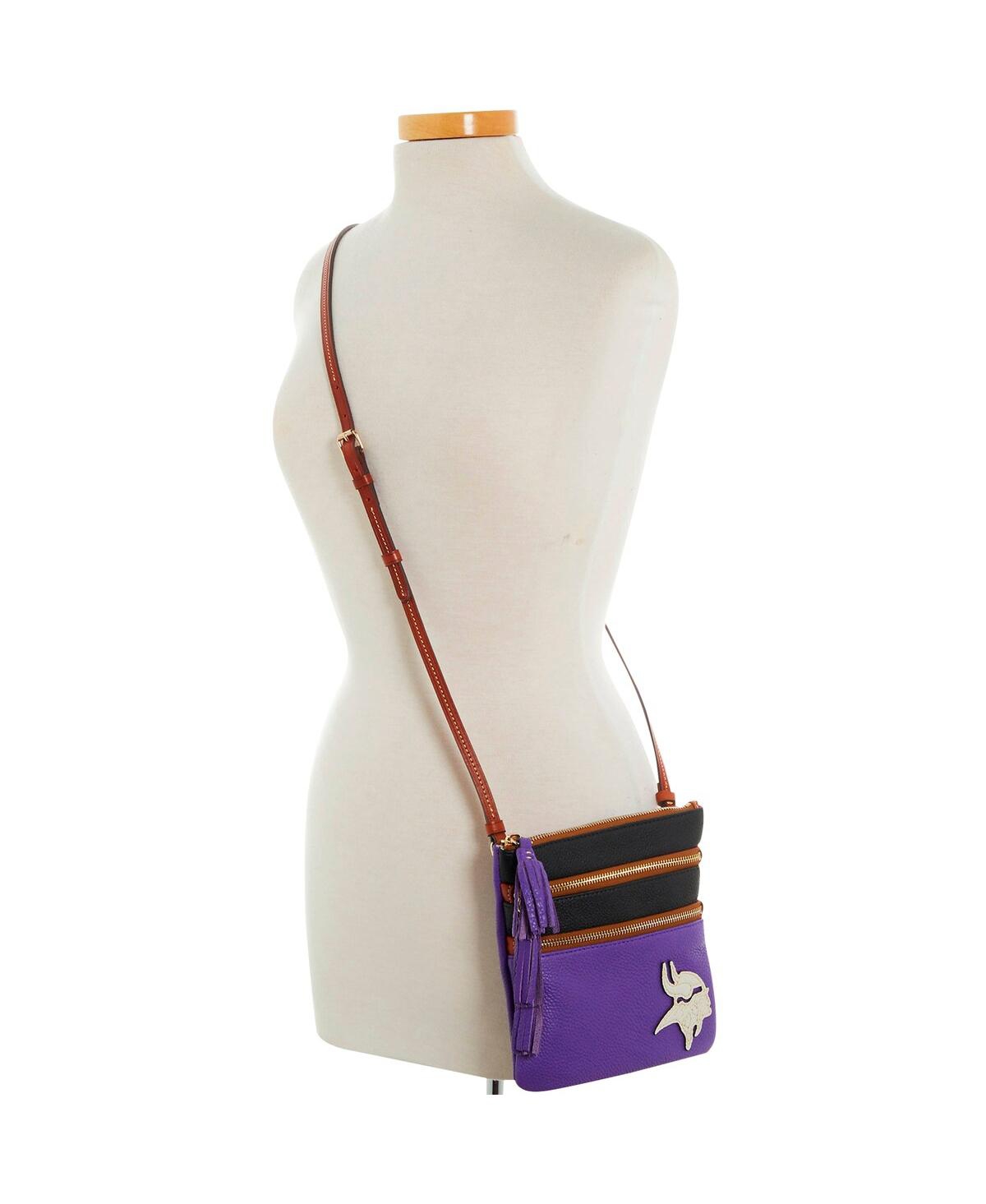 Dooney & Bourke Minnesota Vikings Infield Triple Zip Crossbody Purse In No Color