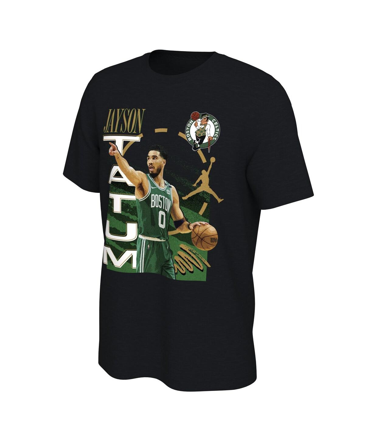 Jordan Men's Jayson Tatum Black Boston Celtics Player T-shirt In Black