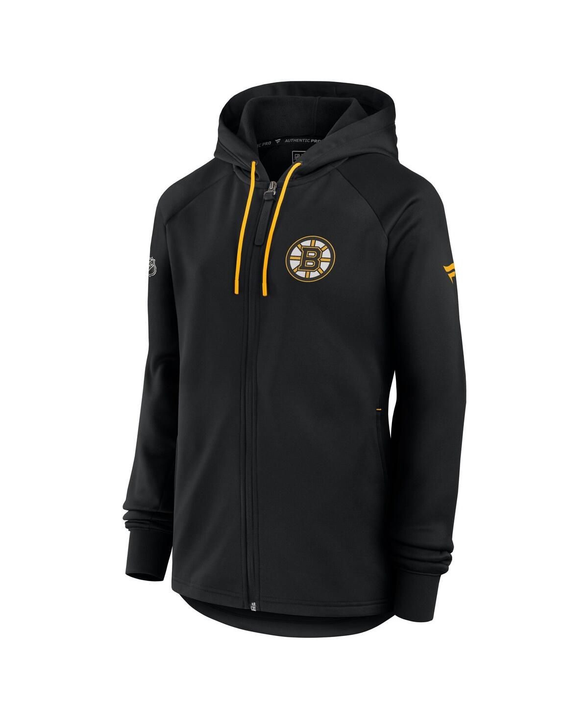 Fanatics Women's Black Boston Bruins Authentic Pro Rink Fleece Full-zip Jacket In Black
