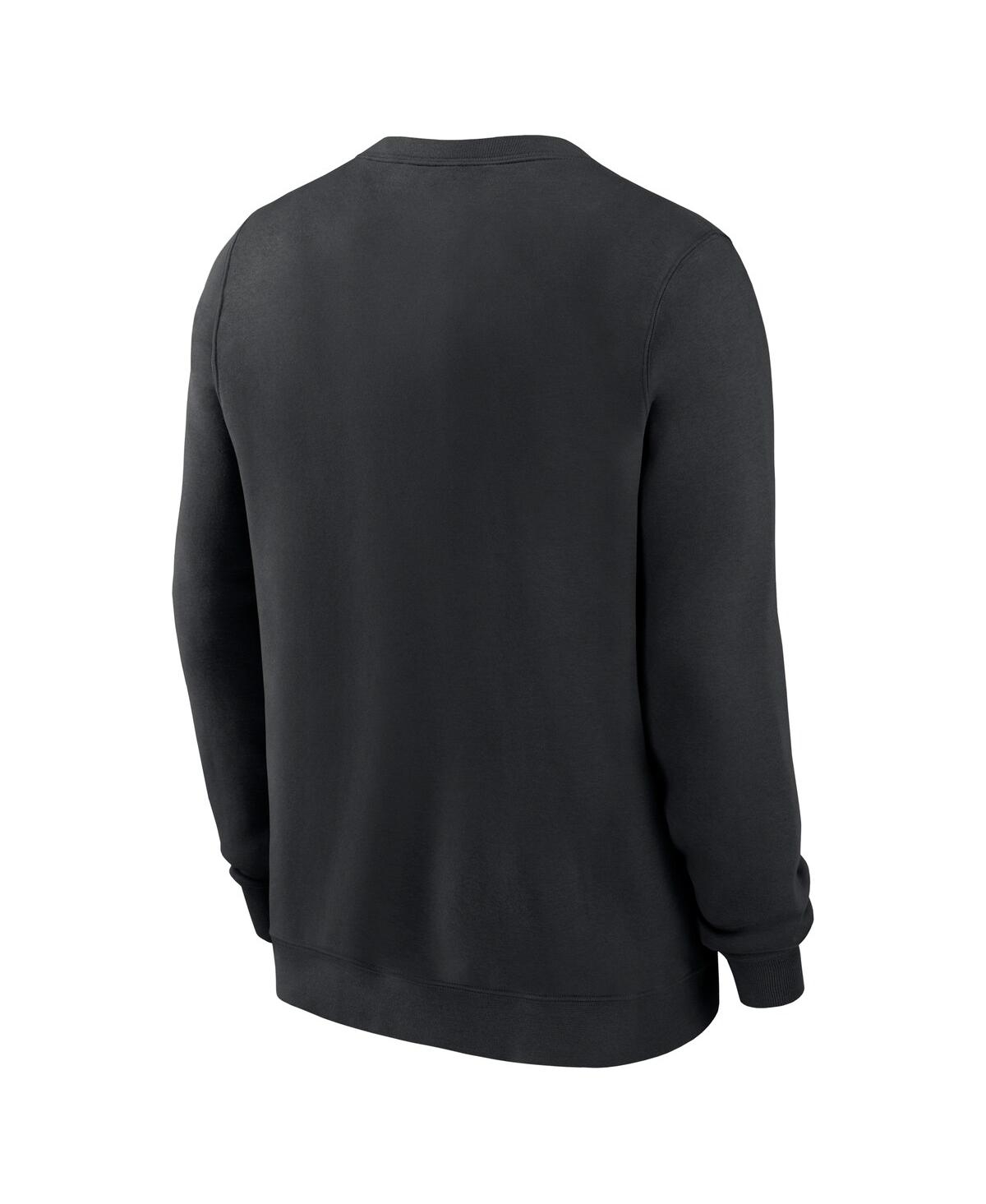 Nike Men's Black Iowa Hawkeyes Arched Seal Pullover Sweatshirt In Black