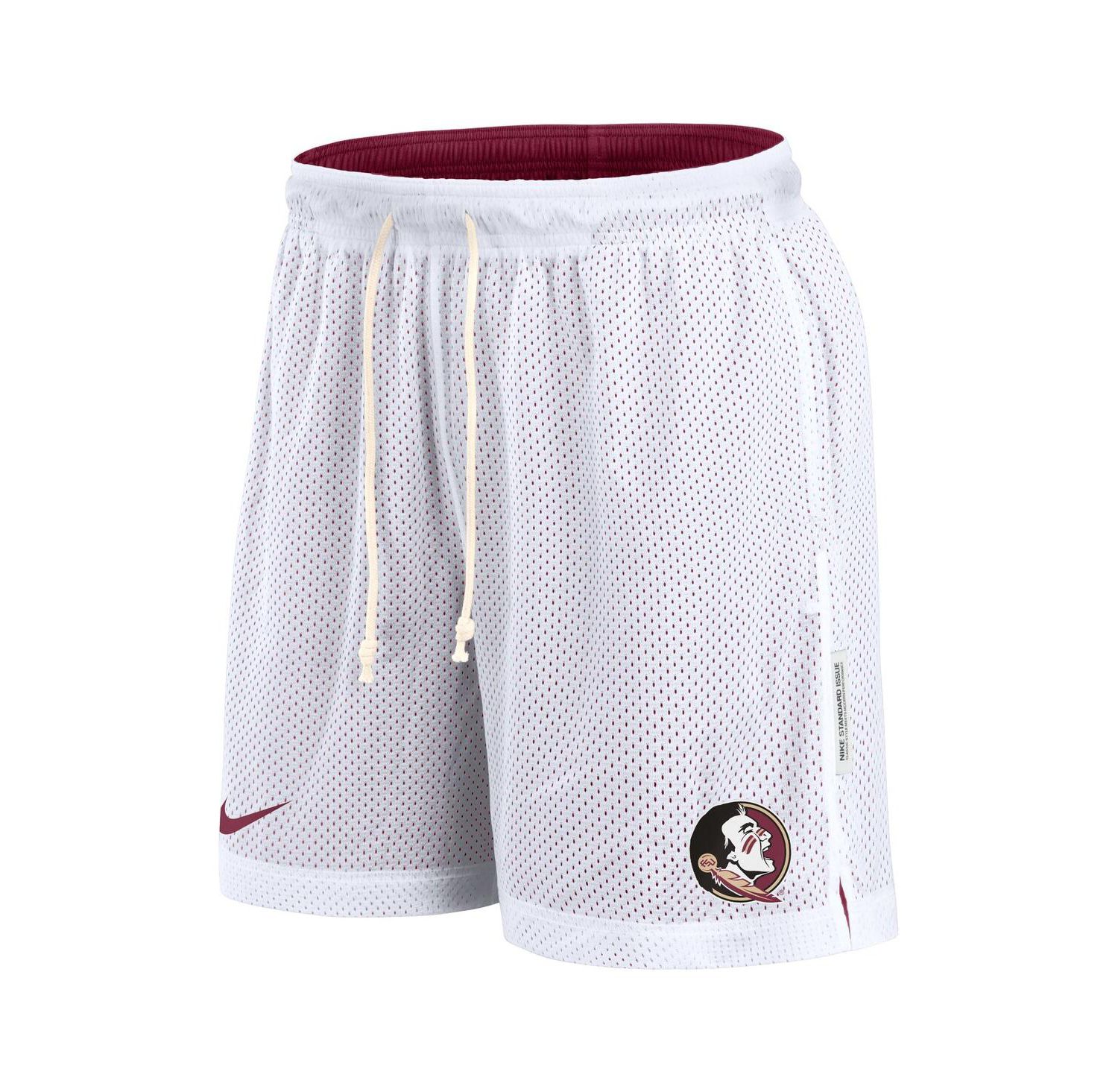 Men's White/Garnet Florida State Seminoles Primetime Reversible Performance Shorts