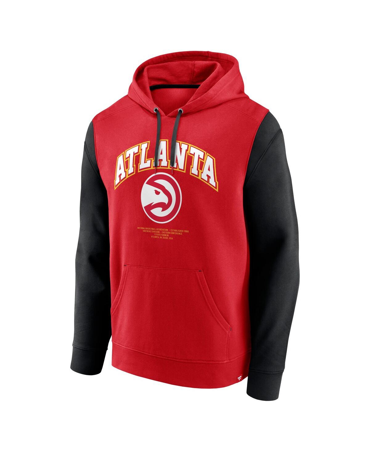Fanatics Men's Red Atlanta Hawks Scorer Pullover Hoodie In Red