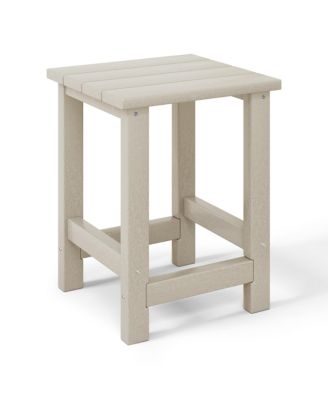 Kids 3-Piece Outdoor HDPE Adirondack Chairs With Square Side Table Set