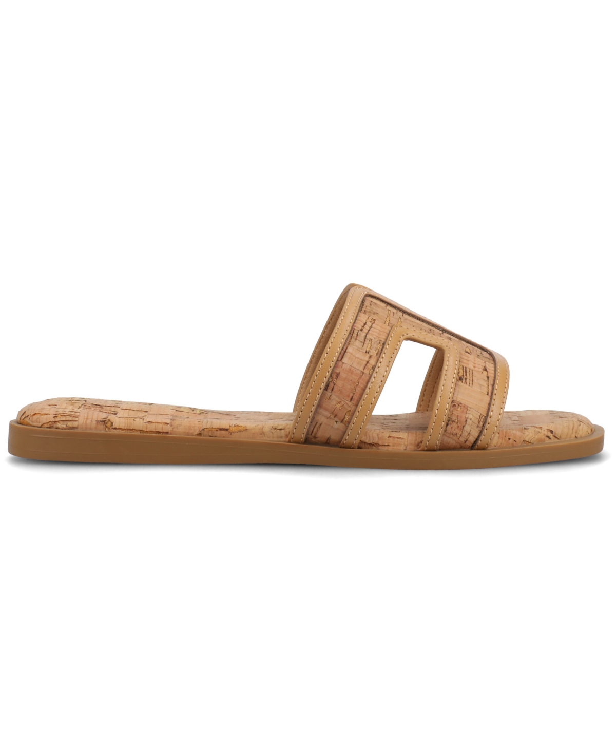 Shop Journee Collection Women's Primah Slide Flat Sandals In Cork