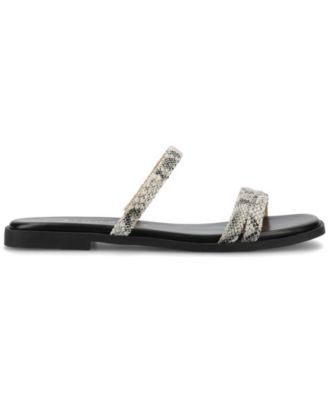 Women's Brisa Multi Strap Slip On Flat Sandals