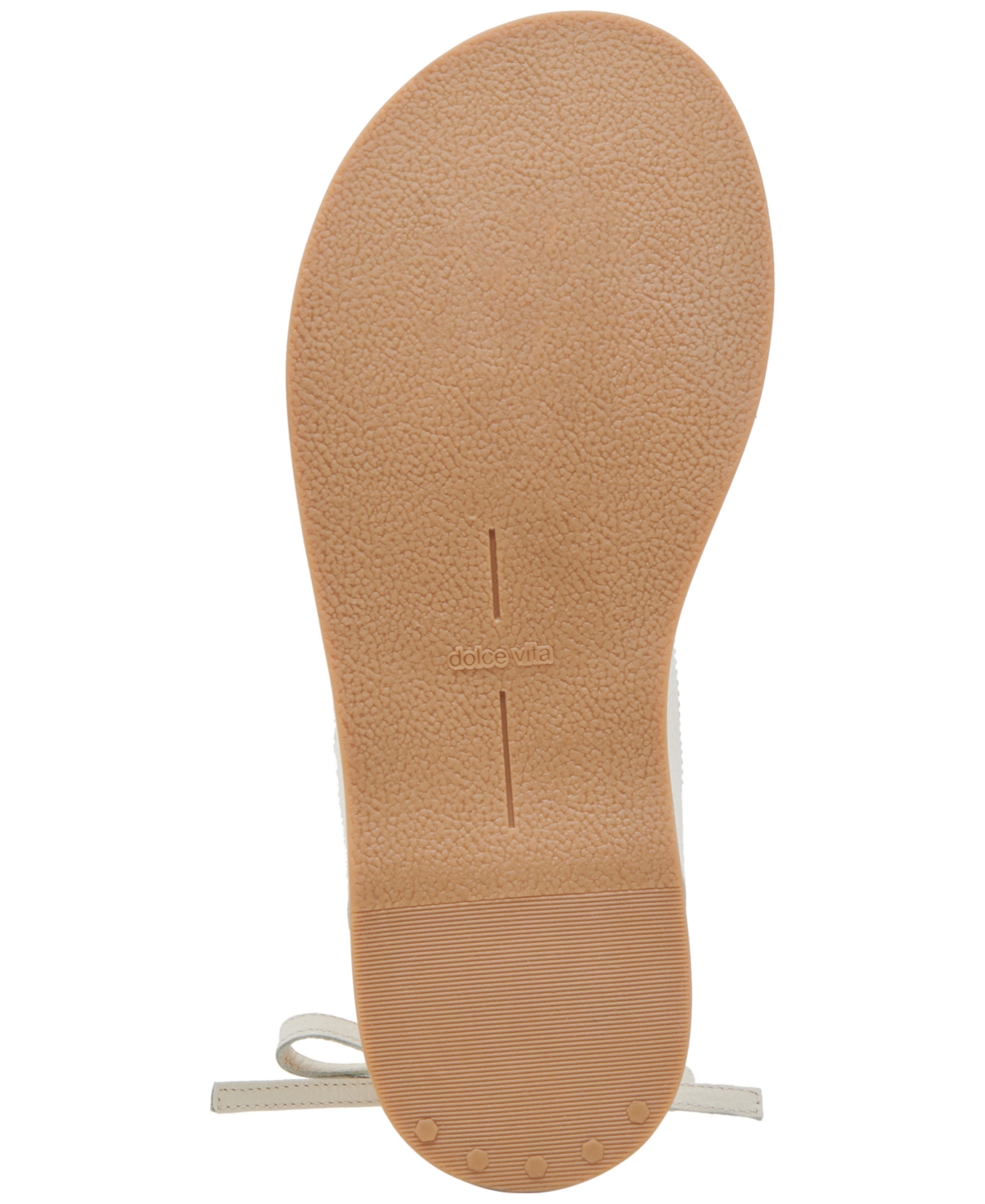 Dolce Vita Judy Ankle Wrap Sandal In Bone Leather