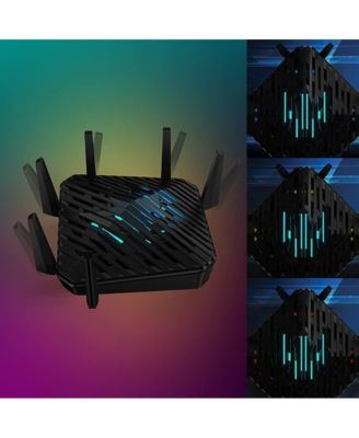 Predator Connect W6 Wi-Fi 6E Gaming Router | Hybrid QoS Compatible with Intel Killer Prioritization Engine | Tri-Band AXE7800 2.4GHz/5GHz/6GHz | Gigabit Router | Lifetime Internet Security