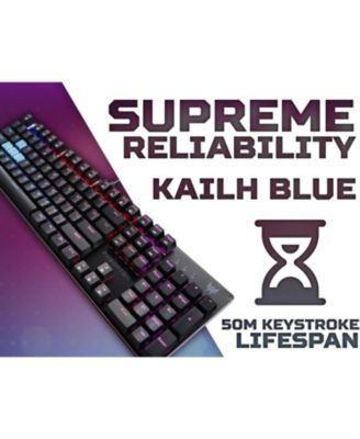 Predator Aethon 303 Wired Gaming Keyboard-Kailh Blue Mechanical Switches|RGB Illuminated Keyboard|12 Backlight Effects|5 Pre-Set Gaming Modes & 3 Sidelight Effects|100% Anti-Ghosting,(Pack of 1)