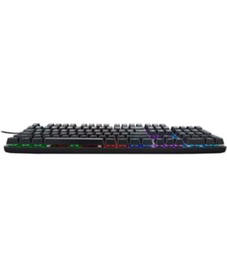 Nitro Gen 2 Wired Gaming Keyboard - RGB Illuminated Keyboard | 100% Anti-Ghosting (N-Key Rollover) | Mechanical Axis | Ergonomic Arc Keycaps | Embedded Multimedia Keys, (Pack of 1)