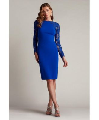 Women's Emille Embroidered Illusion Cocktail Dress