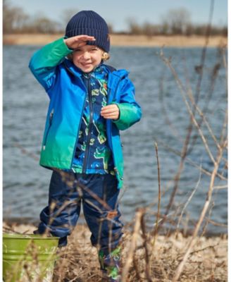 Toddler Boys 3-In-1 Mid-Season Outerwear Set Royal Blue And Green Gradient - Toddler|Child
