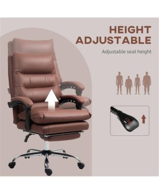 Massage Office Chair with Lumbar Support and Reclining Function