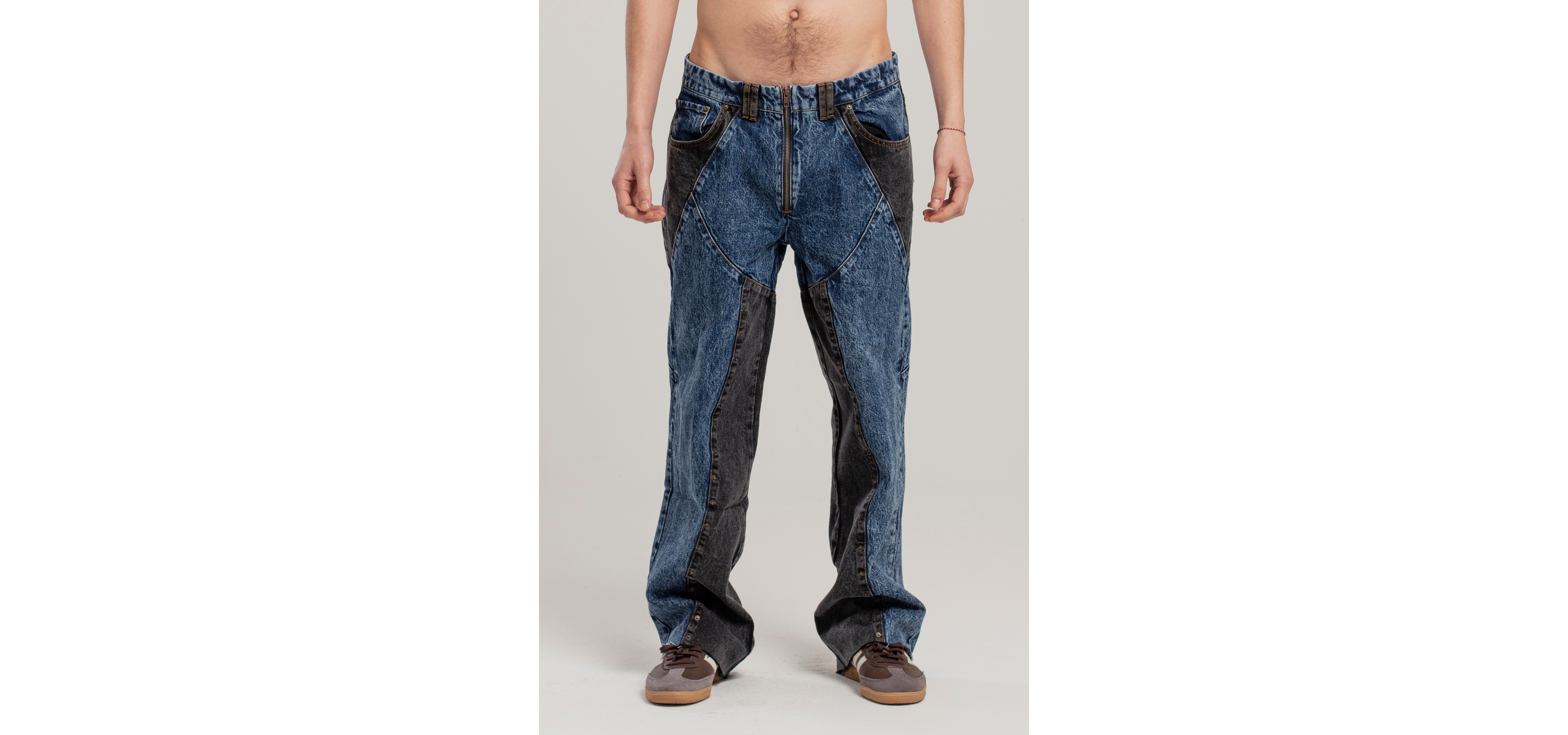 Pcfg Men's Free Heaven Two Color Jeans