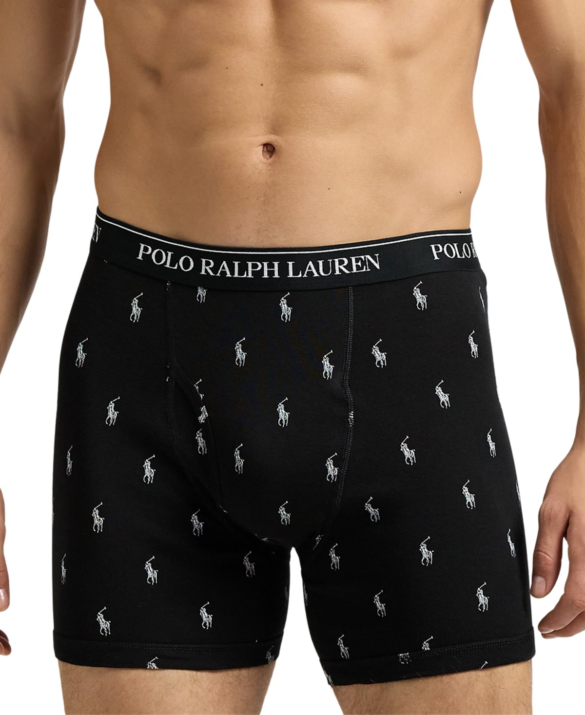 Мужские Polo Ralph Lauren Men's Classic Fit Boxer Briefs, 5+1 Bonus Pack — фото 3