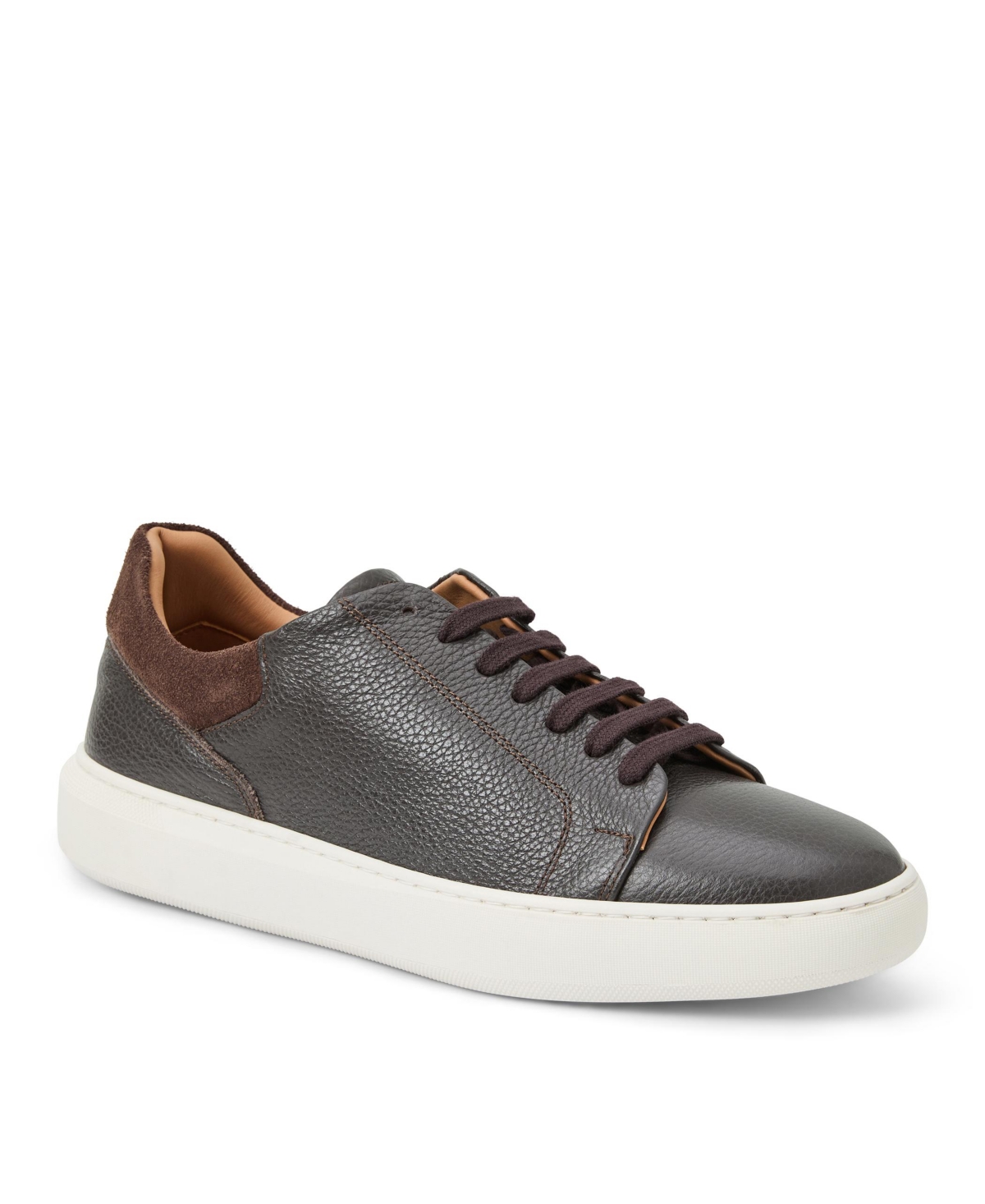 Bruno Magli Men's Salvatore Leather Casual Sneaker In Brown Tumbled