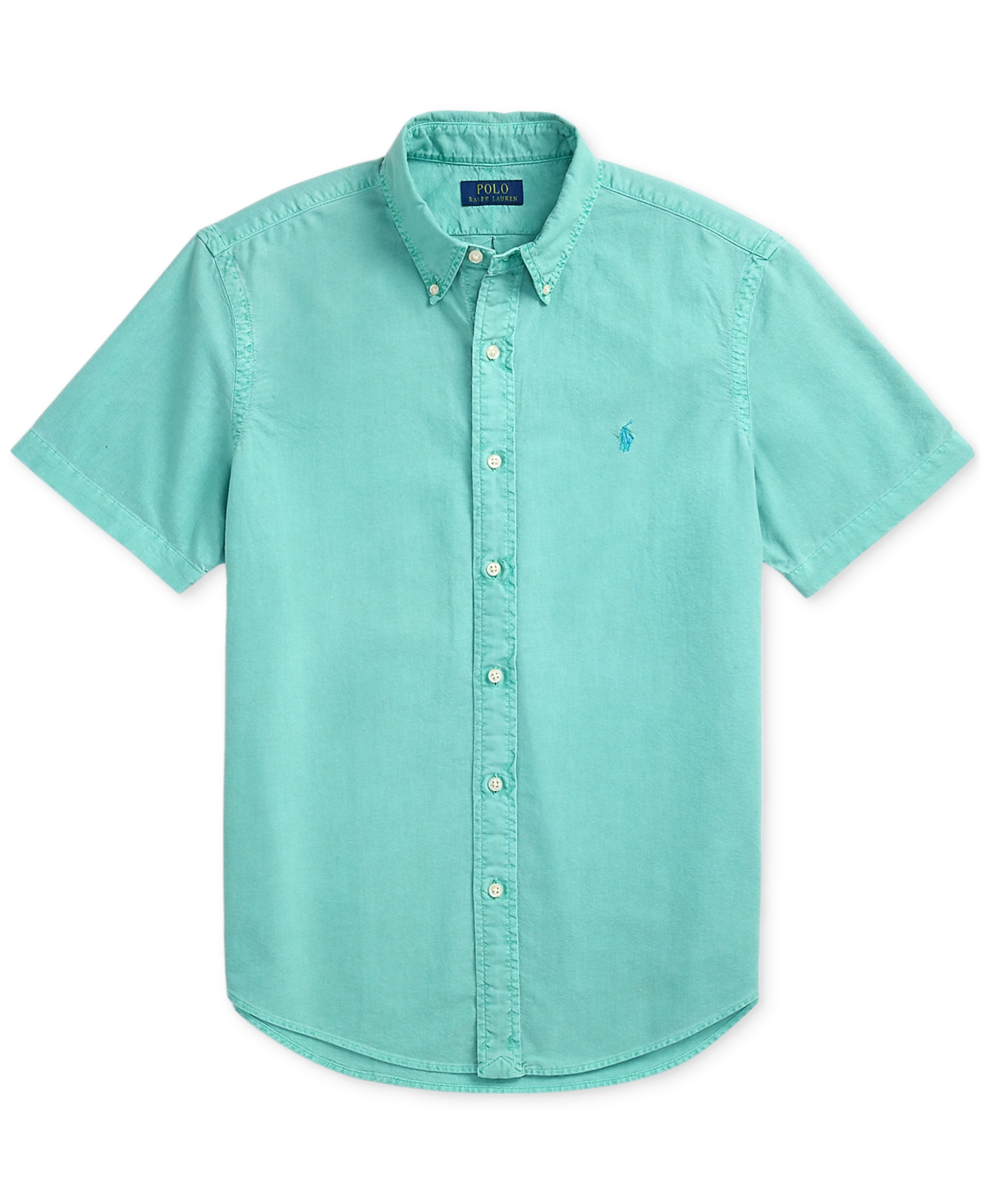 Polo Ralph Lauren Men's Classic Fit Garment-dyed Oxford Shirt In Deep Seafoam