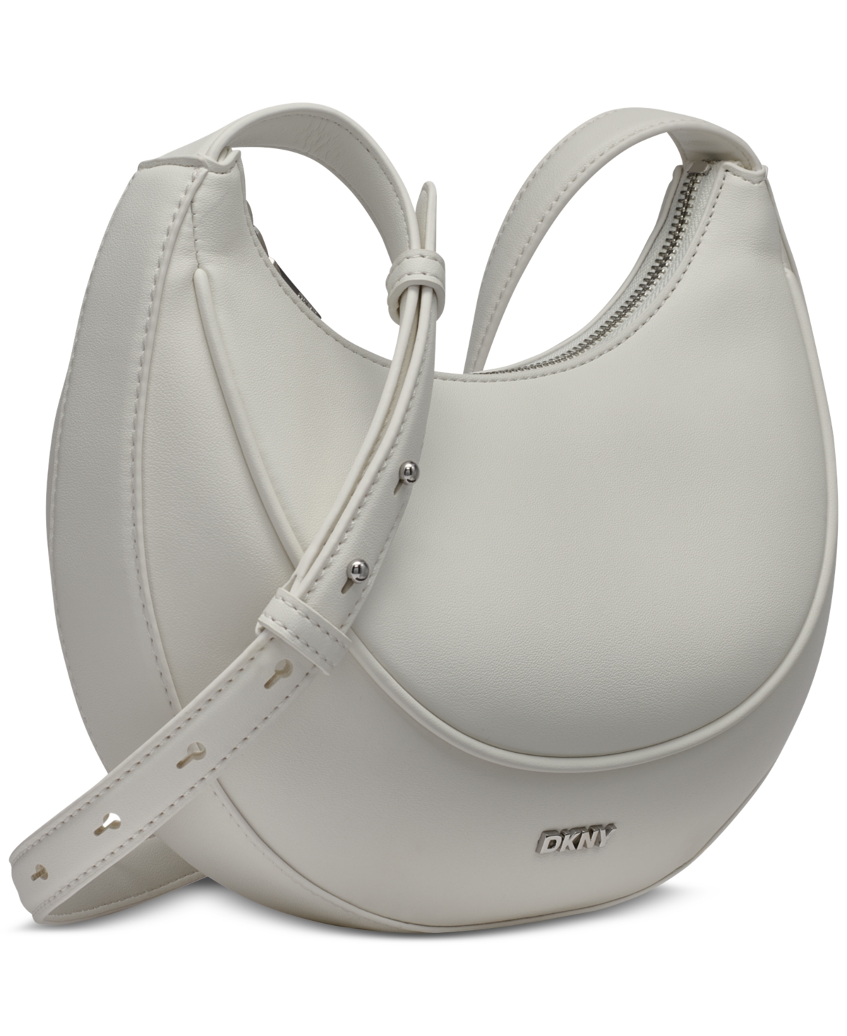 Dkny Sadie Small Crossbody In Marshmallow,black