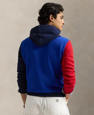 Men's Color-Blocked Double-Knit Mesh Hoodie
