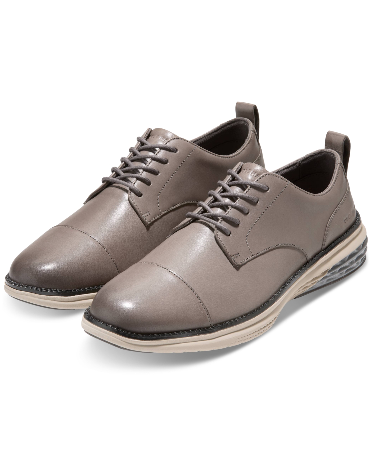 Cole Haan Men's Grand Hurrion Cap-toe Oxford Dress Shoe In Stormcloud-ancient Scroll