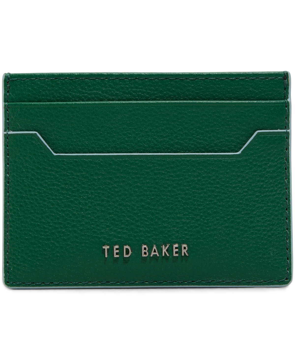 Shop Ted Baker Pebble Bright Green Leather Wallet