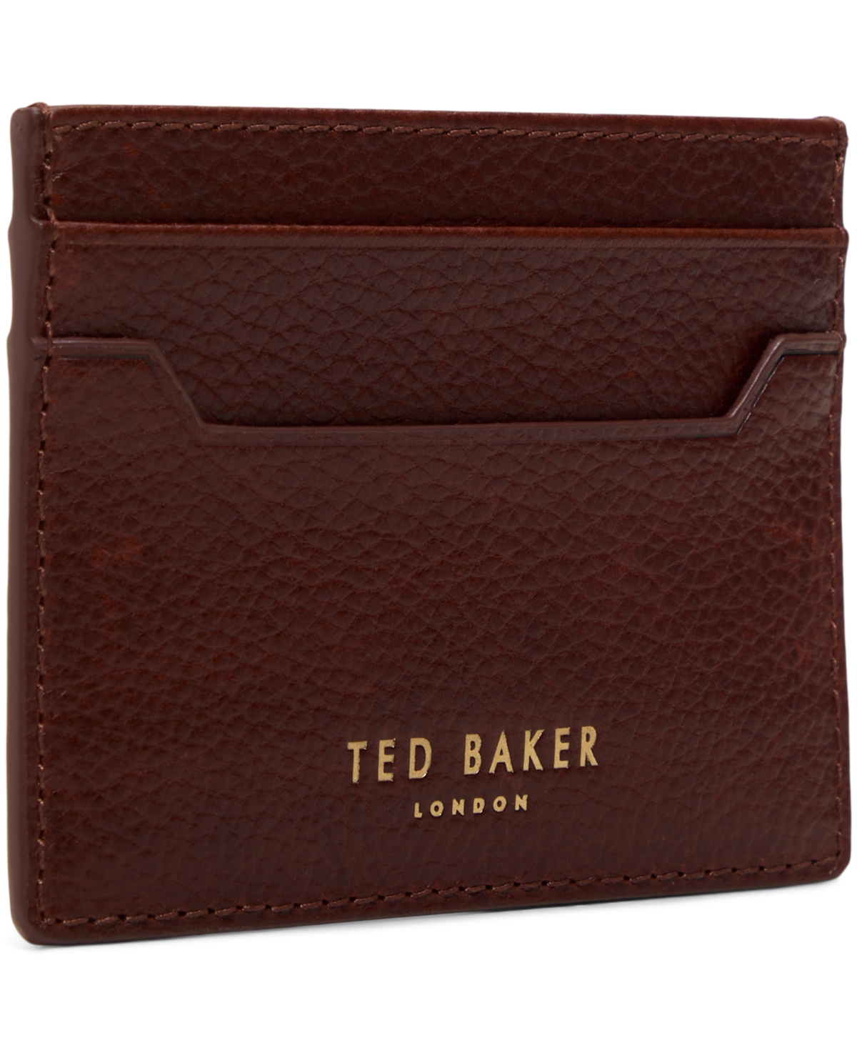 Ted Baker Pebble Cognac Leather Wallet In Brown