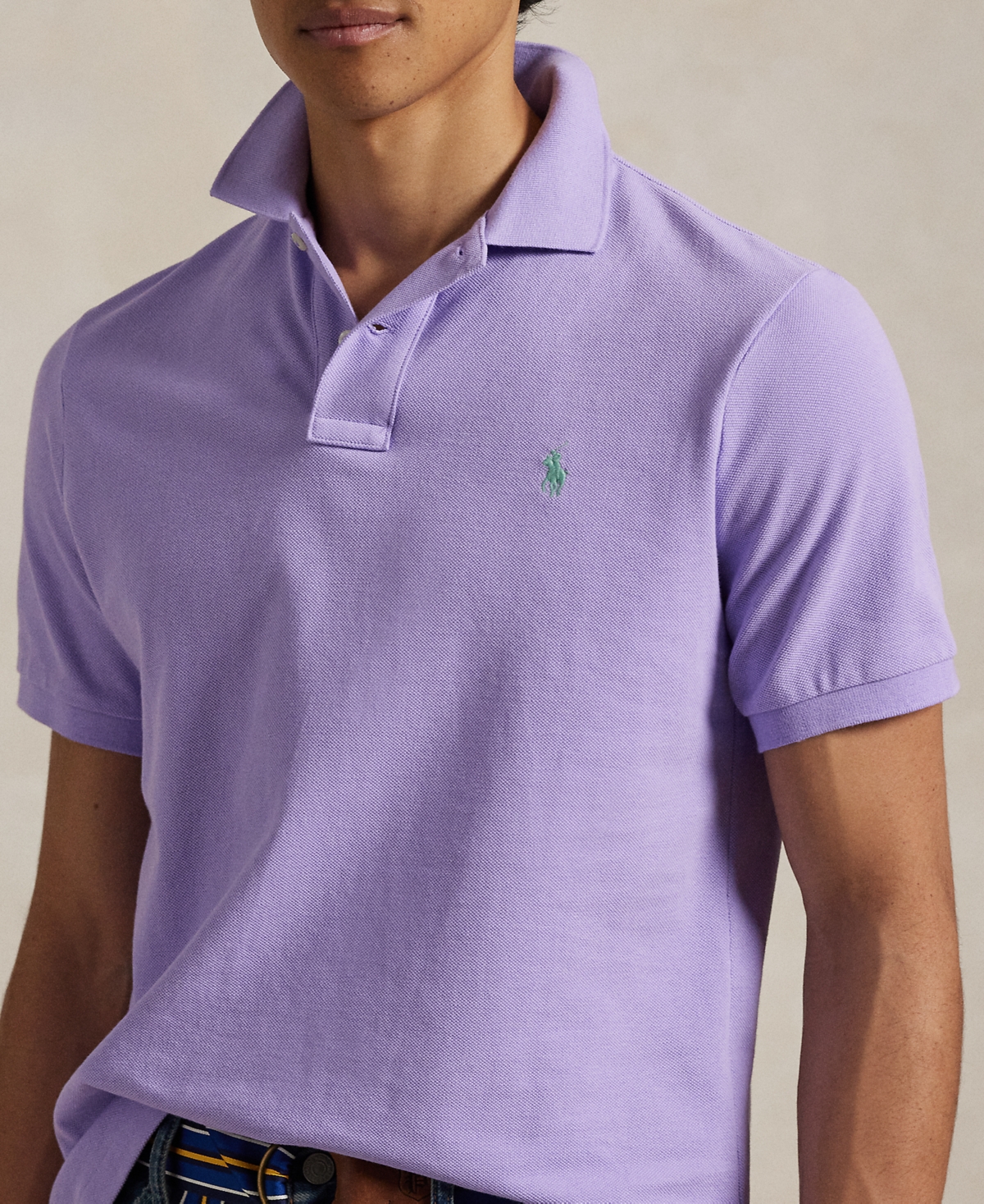 Polo Ralph Lauren Cotton Polo Shirt In Purple