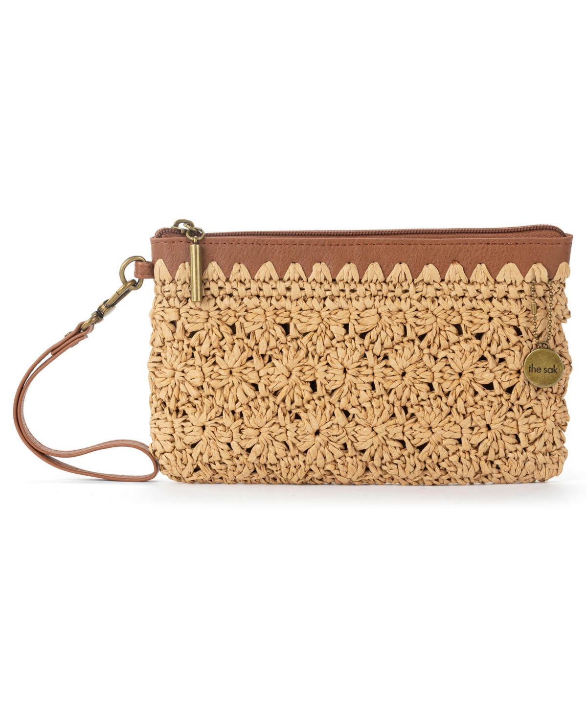 Vita Straw Zipper Wallet - Natural Primrose Straw