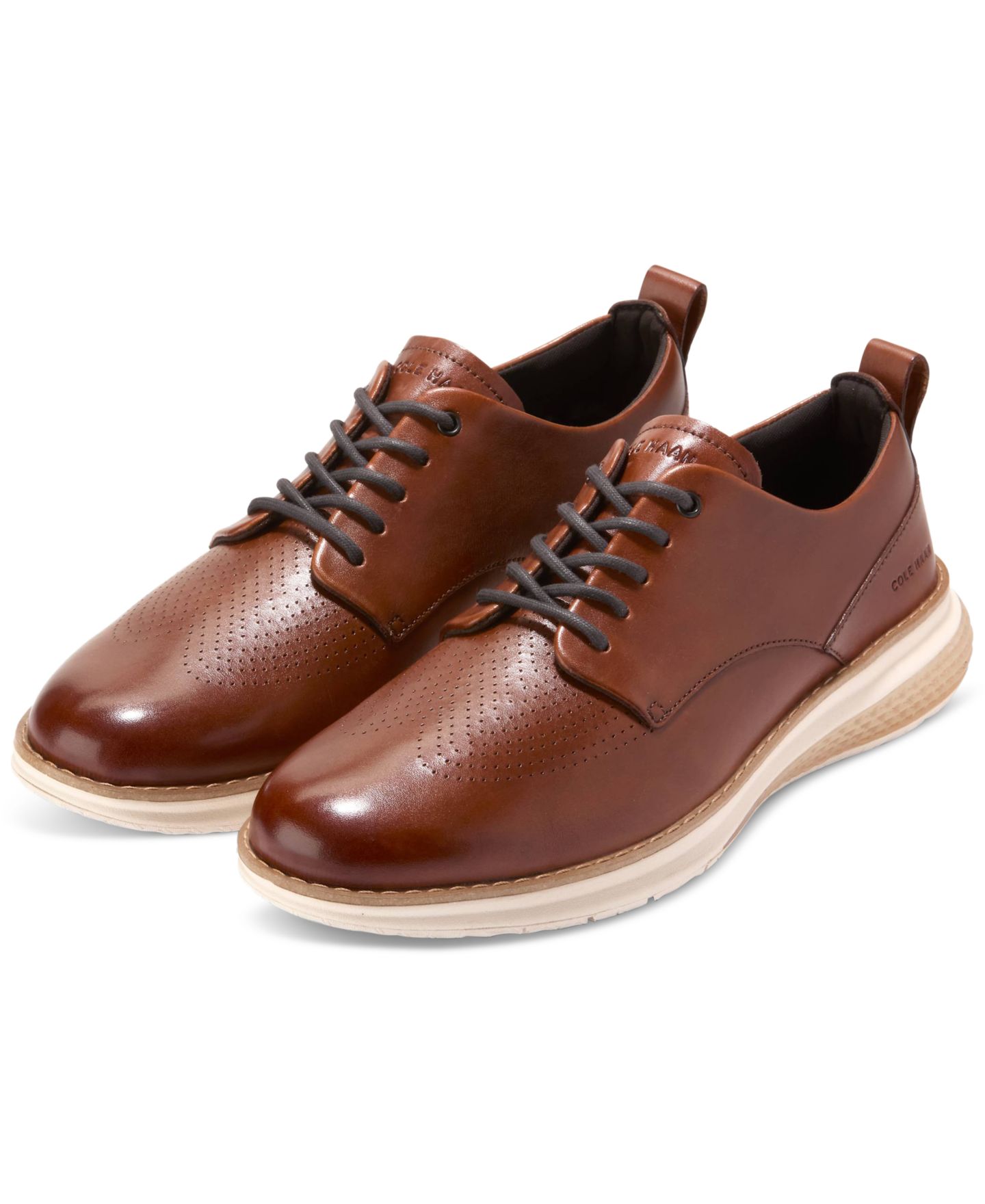 Обувь Cole Haan Men's ØriginalGrand Energyweave Perforated Plain Toe Oxford, цвет: Рыжевато-коричневый — фото 8