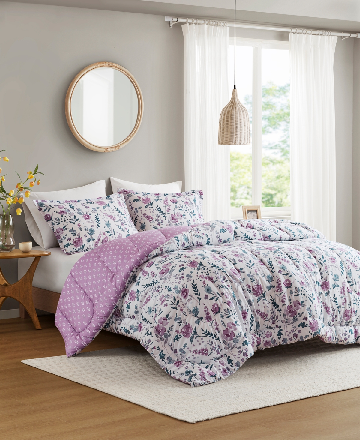 Addison Park Mina Reversible Printed 3-pc. Comforter Sets, Exclusively At Macy's In Multi