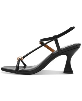 Arria Strappy Dome-Stud Dress Sandals