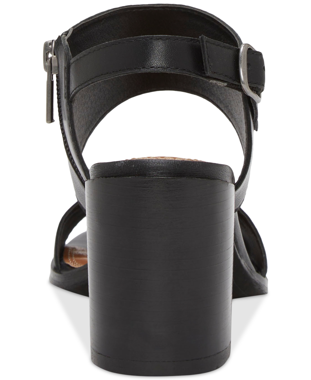 Lucky Brand Dinzin Ankle Cuff Sandal In Black Leather