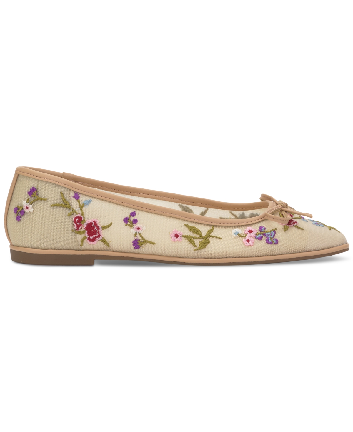Jessica Simpson Vayrina Ballet Flat In Praline Floral Mesh