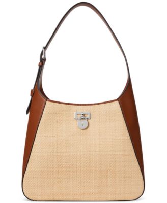 Raffia Medium Tanner Shoulder Bag