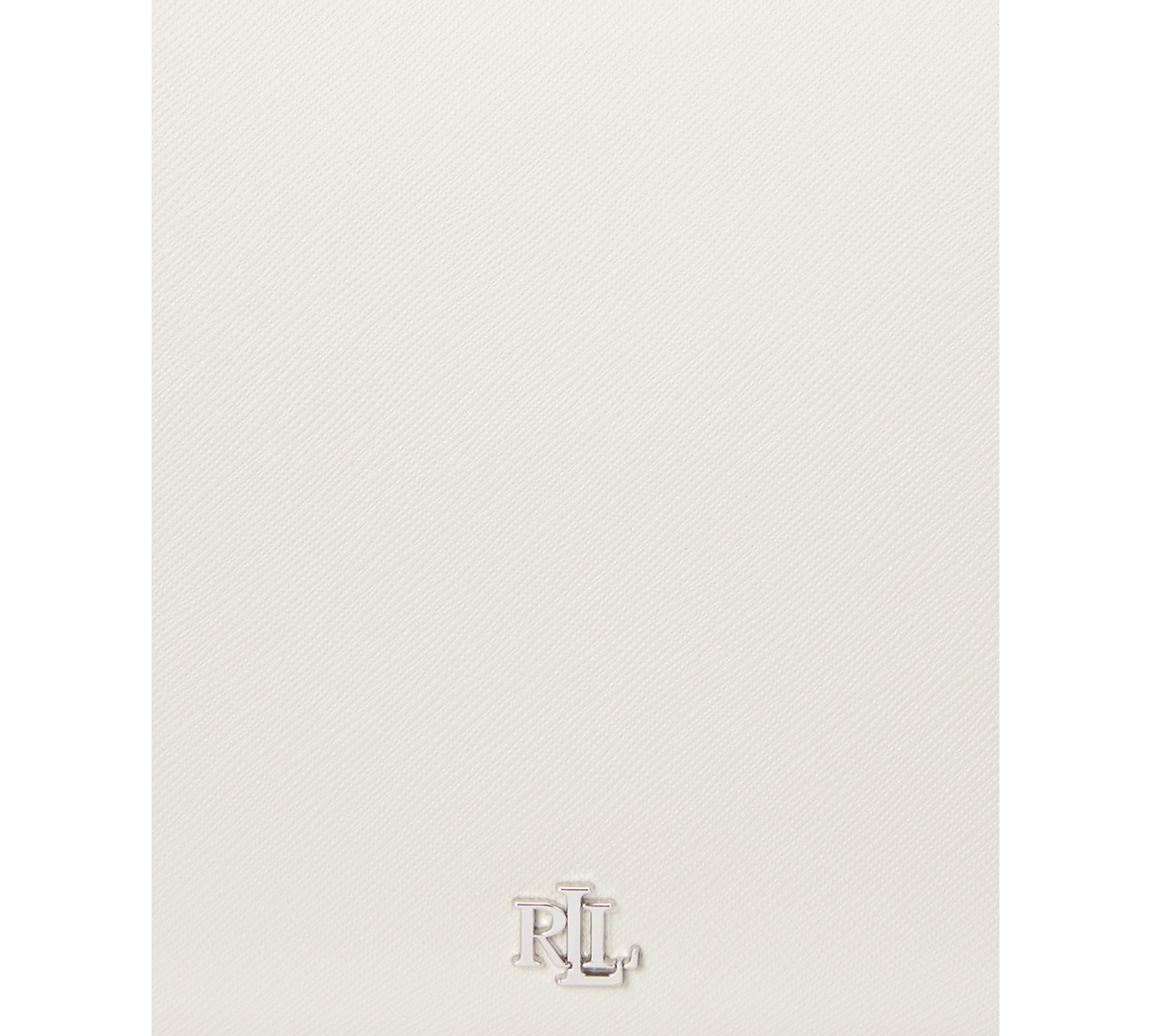 Ralph Lauren Women's Crosshatch Leather Medium Danni Shoulder Bag In Soft White