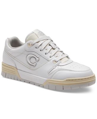 COACH SoHo Leather Lace-Up Casual Sneakers - Macy's